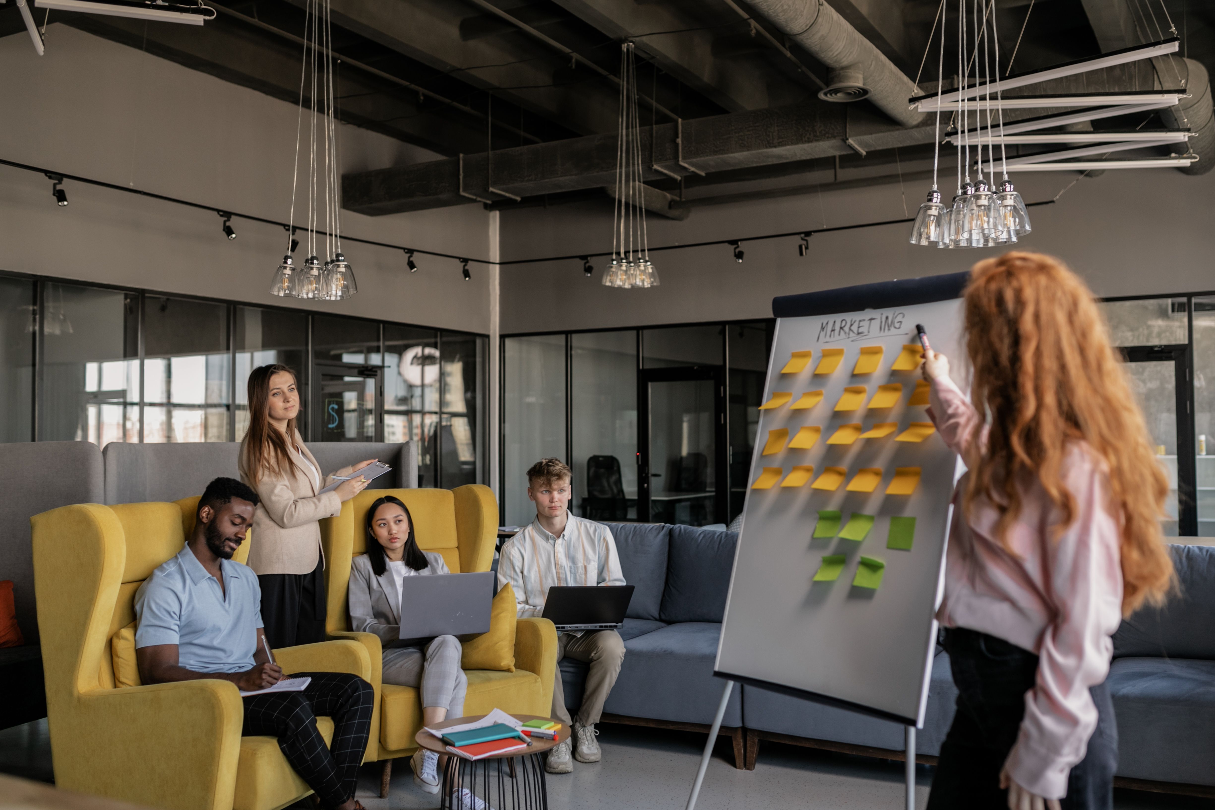 Digital marketing strategy with analytics dashboard